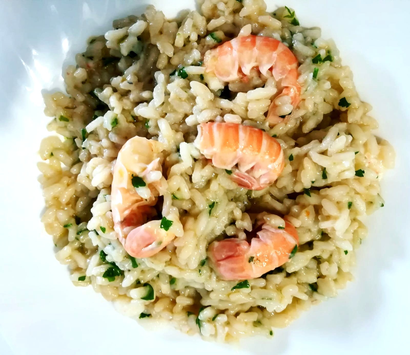 Risotto scampi e gamberi