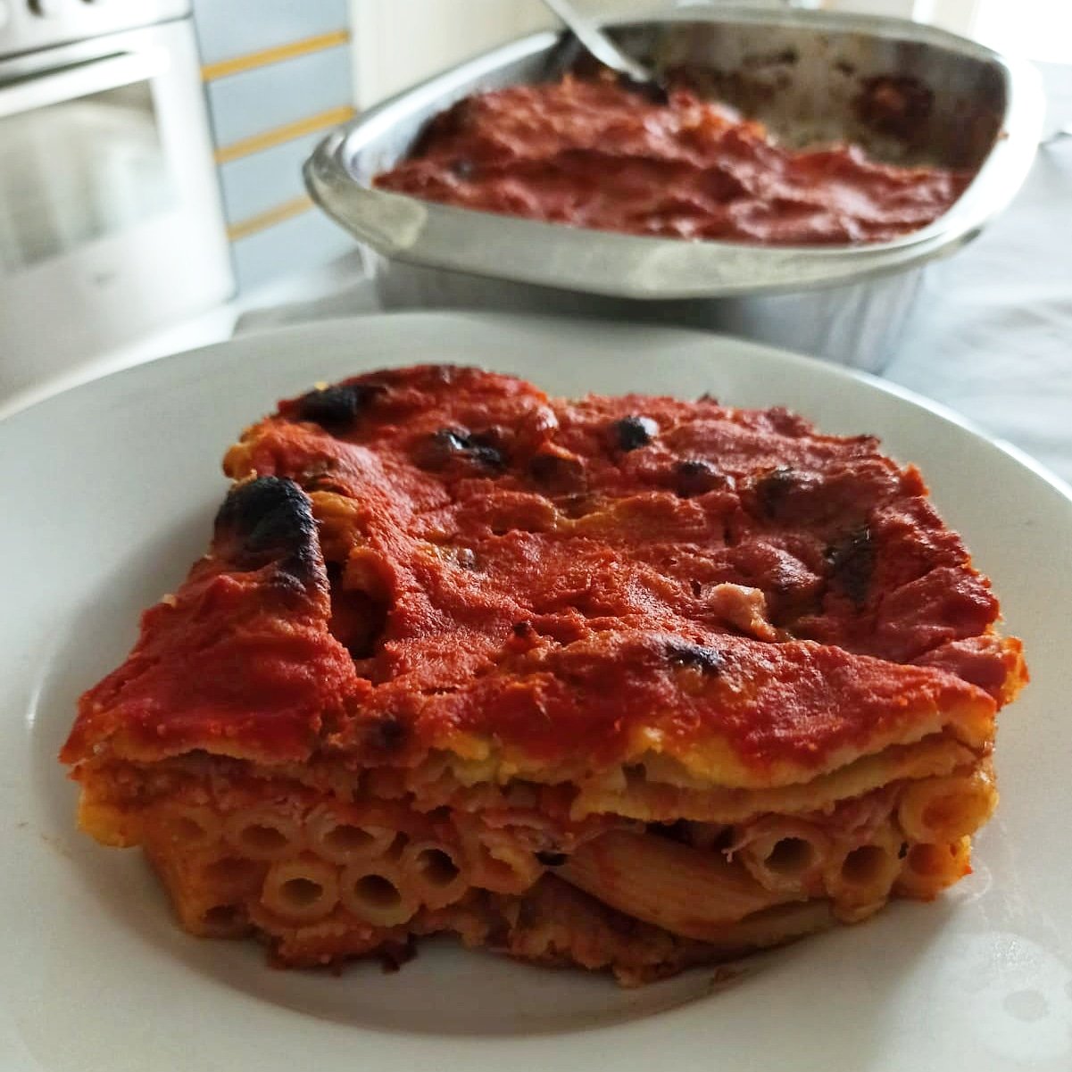 Pasta al forno di parmigiana